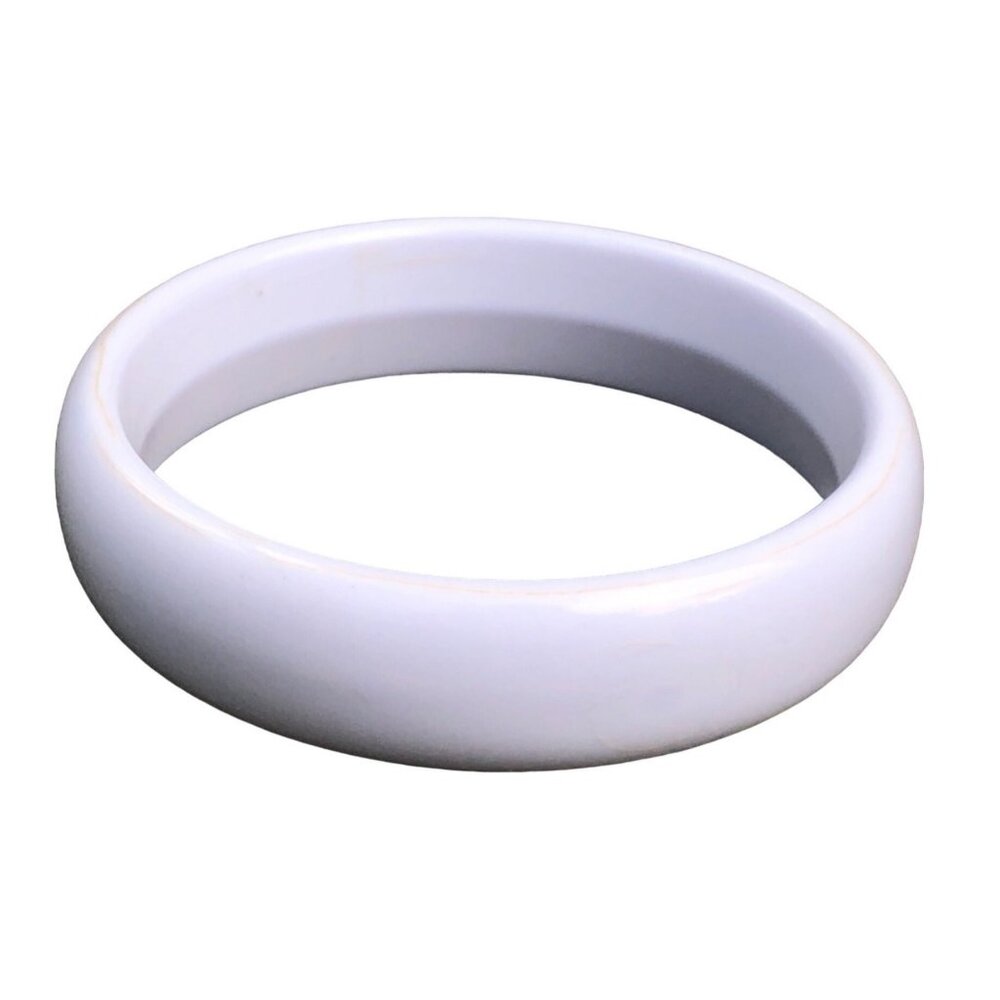 Vintage Mod Pale Pastel Lilac Purple Lucite Bangle Bracelet Minimalist Retro - Picture 4 of 7